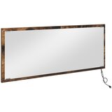 vidaXL LED ogledalo za kopalnico dimenzij 90x8,5x37 cm iz inženirskega lesa v dimljeni hrasti | Shoptok.si