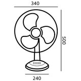  Stoni ventilator VIENTO 40W/230V bela | Eponuda.com