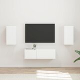  Set zidnog ormarića za TV Zidne 4 pcs Bijelo Konstruirano drvo | shoptok.hr