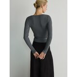 Reserved - Pulover s vezicama - srednjesivo | shoptok.hr