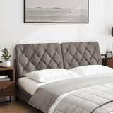 Maison Chic posteljno vzglavje - vzglavna omarica - vzglavna stranica taupe 160 cm blago, (21704186) | Shoptok.si