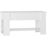  Stolić za kavu sjajni bijeli 101x49x52 cm konstruirano drvo | shoptok.hr
