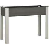 Furnova Visoka greda 100x40x75 cm WPC siva, (21920670) Cene