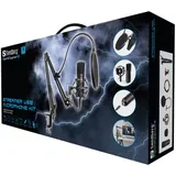 Streamer USB mikrofonski komplet, črn