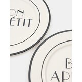 Sinsay Keramički tanjuri s natpisom Bon appétit 2 pack | shoptok.hr