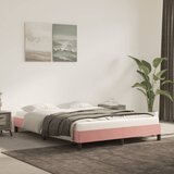 Maison Chic Posteljni okvir - Dvoposteljna postelja - Zakonska postelja roza 140x200 cm žamet-J14900, (21775299) | Shoptok.si