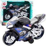  Trkaći motor za igru sa zvučnim i svjetlosnim efektima - crno/plavi | Shoptok.si