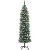  Umjetno usko božićno drvce sa stalkom 180 cm PVC | shoptok.hr
