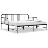  Izvlečni posteljni okvir črn iz kovine 90x200 cm, (20606643) | Shoptok.si