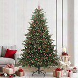 vidaXL Umestno božično drevo Zelena 240 cm PVC, kovina in plastika | Shoptok.si