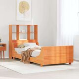  Krevet s regalom za knjige bez madraca 100x200 cm masivno drvo | shoptok.hr