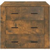  Komoda boja dimljenog hrasta 80x33x70 cm od konstruiranog drva | shoptok.hr