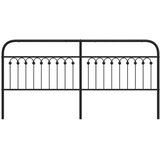  Metalno zamjensko uzglavlje crno 193 cm | shoptok.hr