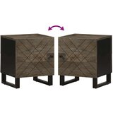 vidaXL Nočna omarica 2 kosa črna 40x33x46 cm trden mangov les | Shoptok.si