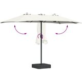  Vrtni suncobran Pijesak 385 x 209 x 244 cm Poliester i čelik | Eponuda.com