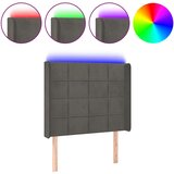 Maison Chic LED posteljno vzglavje - Vzglavna omarica temno sivo 83x16x118/128 cm žamet, (22077860) | Shoptok.si