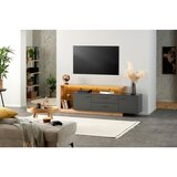 Modern Living Tv-element Morgano, Antracit, Barva Hrasta, Osvetlitev | Shoptok.si