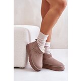 Boto Fashionable Low Suede Snow Boots Khaki Nucca | ePonuda.com