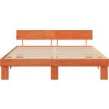  Konstrukcija postelje z vzglavjem Voskast rjav 180 x 200 cm, (5000127741) | Shoptok.si