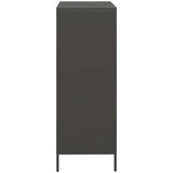 vidaXL Visoka komoda crna 68x39x103,5 cm od čelika | shoptok.hr