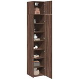 vidaXL Ozka omara za shranjevanje rjavi hrast 40x42,5x225 cm inž. les | Shoptok.si