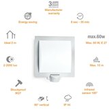 Steinel zunanja senzorska svetilka l 20 (60 w, 8 x 24 x 23 cm, IP44) | Shoptok.si