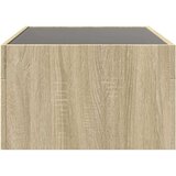 vidaXL Klubska mizica z neskončnimi LED sonoma hrast 90x50x30 cm | Shoptok.si