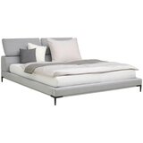 Livetastic OBLAZINJENA POSTELJA 181 cm x 201 cm , les, kovina, tekstil siva | Shoptok.si