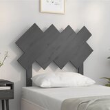 Maison Chic posteljno vzglavje - vzglavna omarica - nočna omarica sivo 92x3x81 cm trdna borovina, (21705599) | Shoptok.si