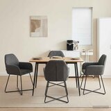  Trpezarijske stolice 4 pcs Baršun Tamnosiva 55 x 50 x 84 cm | Eponuda.com