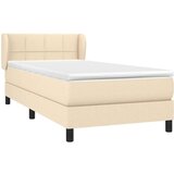  S oprugama i madracem krem 100 x 200 cm od tkanine | shoptok.hr