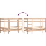 vidaXL Krevet na kat 75 x 190 cm od masivne borovine | shoptok.hr