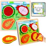  Drvena slagalica s voćem i pločom za crtanje - FRUIT | shoptok.hr