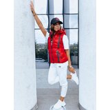 DStreet Pikowana kamizelka damska WISE OWL czerwona | Shoptok.si