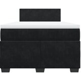 Box spring krevet s madracem crni 120 x 200 cm baršunasti | shoptok.hr