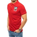 DStreet Koszulka polo z haftem czerwona | shoptok.hr