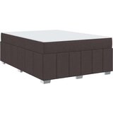  Okvir za krevet Tamno smeđa 140 x 200 cm tkanina | shoptok.hr