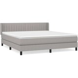  Box spring postelja z vzmetnico svetlo siva 180x200 cm blago, (20791142) | Shoptok.si