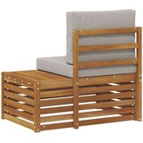 Vanjski krajnji kauč s jastukom Prirodna 91 x 63 x 73 cm | shoptok.hr