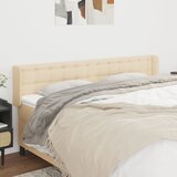 vidaXL Uzglavlje s ušima krem 183x16x78/88 cm od tkanine Cijene