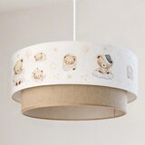  Brilagi- LED dečiji luster na sajli BOBO 1xE27/10W/230V, prečnik 40 cm, bela/bež/sa motivom medvedića | Eponuda.com