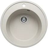 granitna sudopera ø 490 mm bela
