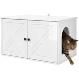  Mačja Kuća Sjajno bijelo 85 x 55 x 50 cm Konstruirano drvo | shoptok.hr