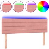  Posteljno vzglavje roza 144x5x78/88 cm žamet | Shoptok.si
