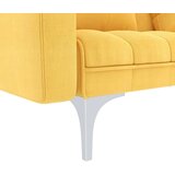 vidaXL kauč na razvlačenje od tkanine žuti | shoptok.hr