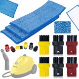 Rosfix SET NADOMESTNI DELI ZA PARNI ČISTILNIK KÄRCHER SC – 3 KRPE + 6 OKR. ŠČETK | MIKROVLAKNA, MEDENINA, (5000036487) | Shoptok.si