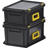  večnamenski kovček, polipropilen, dxšxv 400 x 300 x 233 mm, de 2 kosa | Shoptok.si