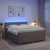  Boxspring krevet s madracem Sivosmeđa 180 x 200 cm Tkanina | shoptok.hr
