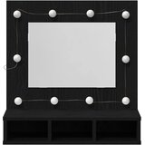  Ogledalo ormar Crni hrast 60 x 31,5 x 62 cm Konstruirano drvo | shoptok.hr