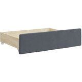  Izvlečna dnevna postelja s predali temno siva 100x200 cm žamet, (20936440) | Shoptok.si